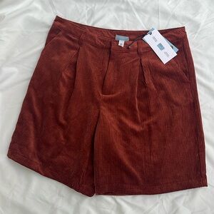 Corduroy shorts